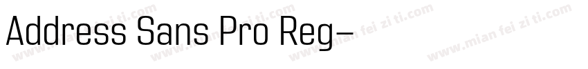 Address Sans Pro Reg字体转换
